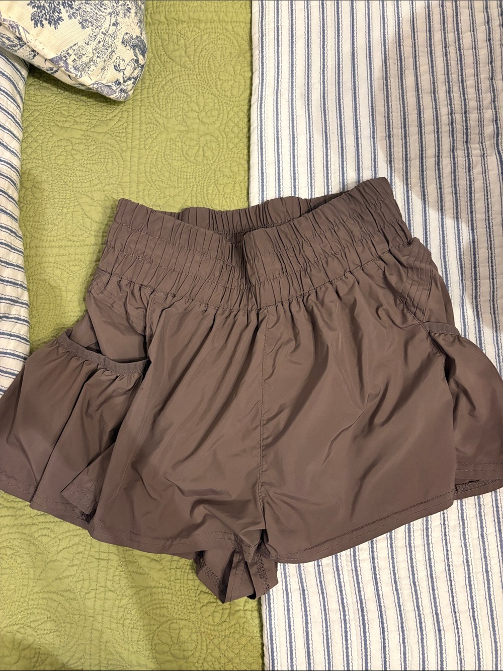 FP Movement High-Waist Shorts in Taupe — Lightweight Performance Short